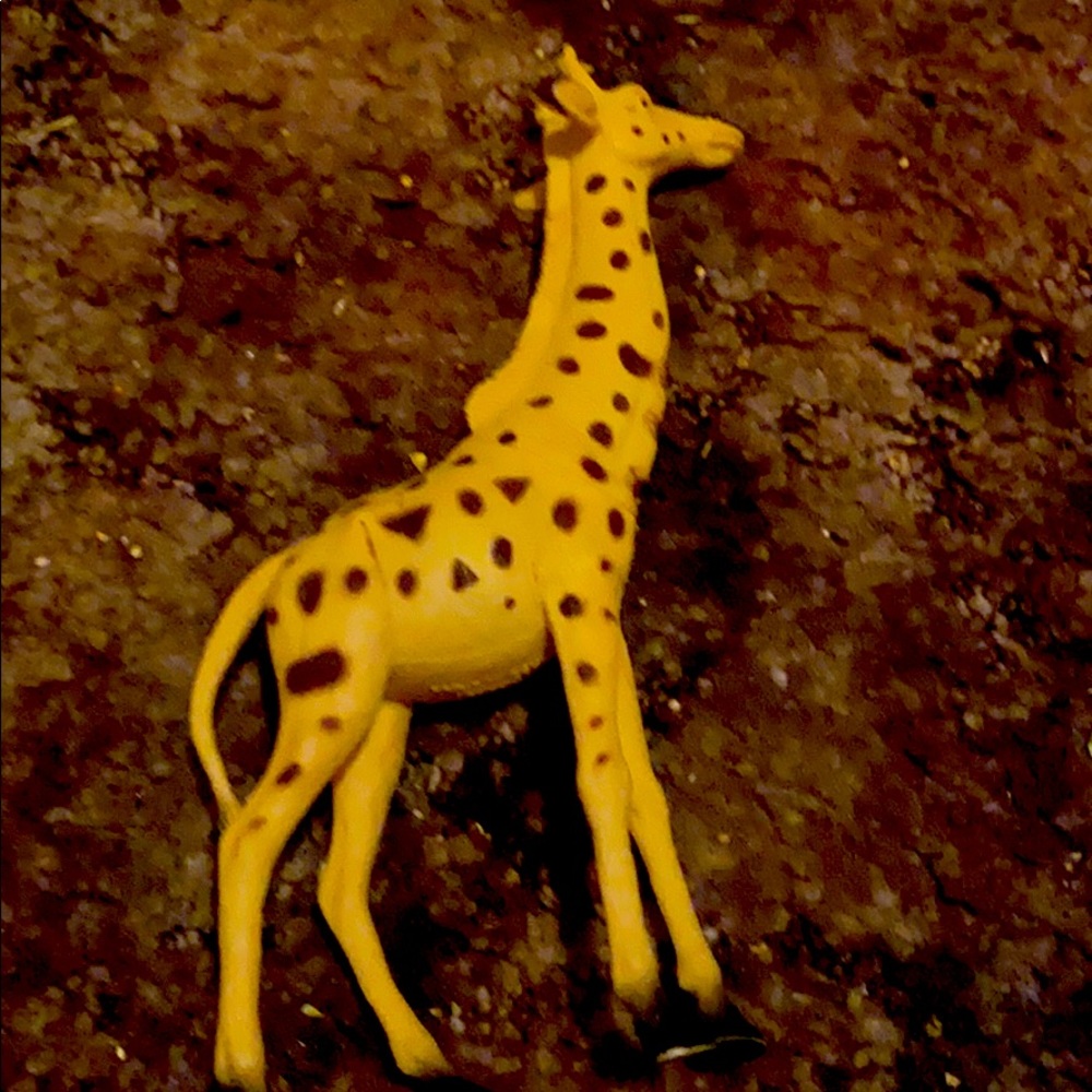 Toy figuring giraffe.